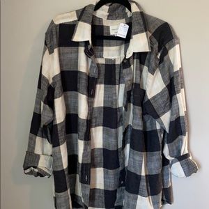 Oversized boyfriend flannel